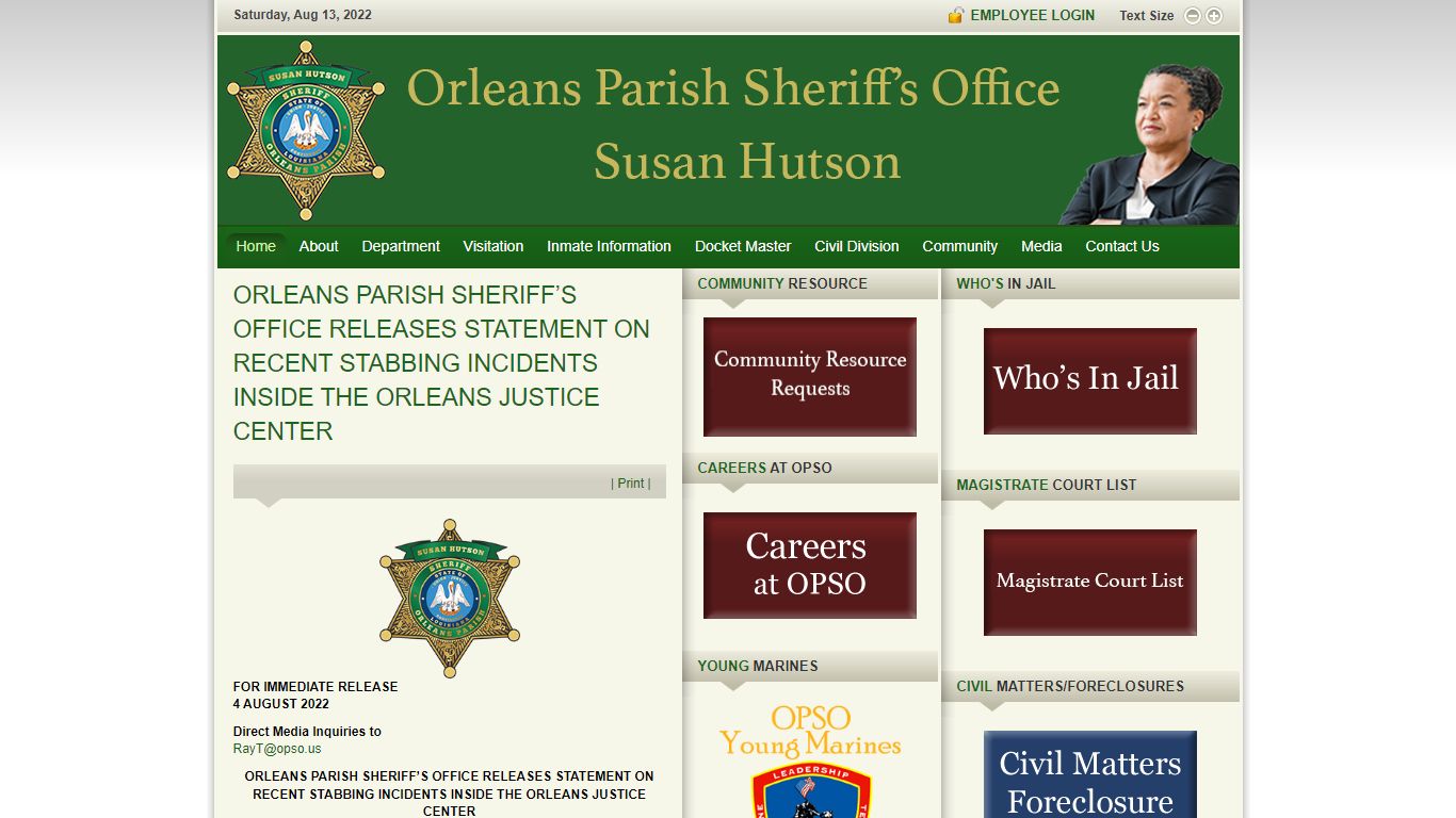 Inmate Information - OPSO